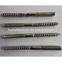 Zinc-Plate double head wood Thread screw